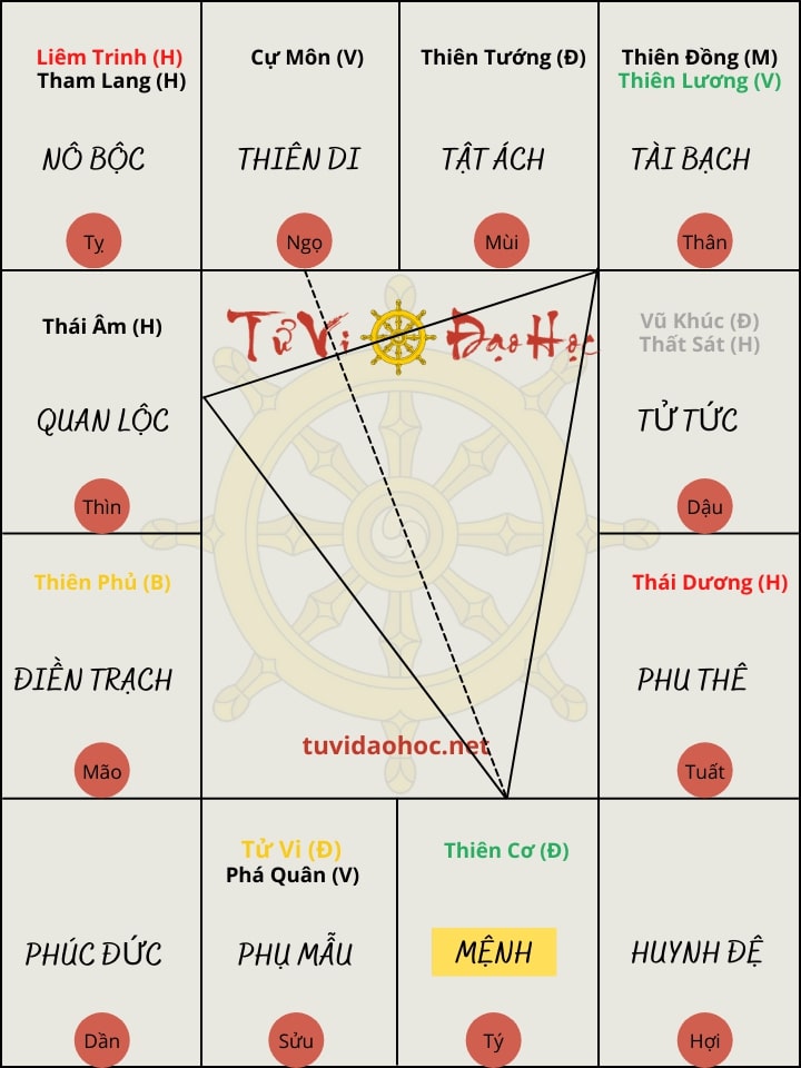 Mệnh Sao Thiên Cơ Tại Tý