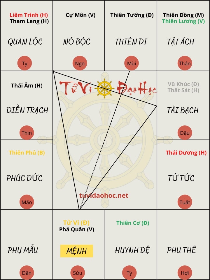 Mênh Sao Tử Vi Phá Quân Tại Mùi